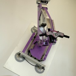 Chwytak do blach lub szyb z obrotem w kilku osiach