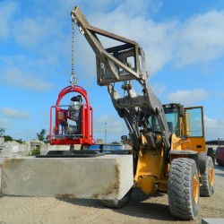 podnoszenie bloków betonowych